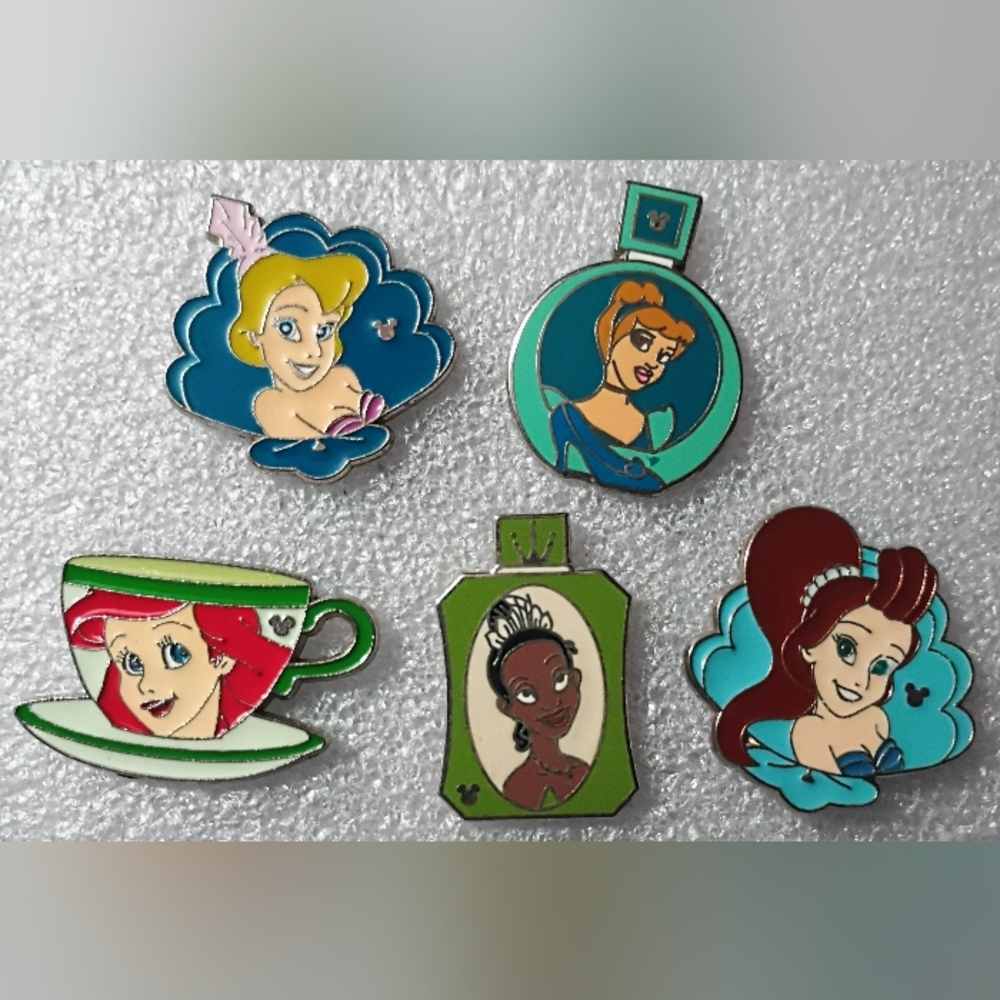 Disney Princess Enamel Pin Collection - Blue and Green